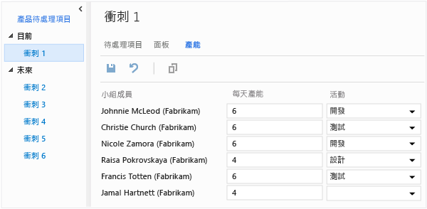 設定每日時數和活動類型