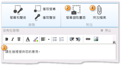 Comment rich-text box on Provide page. Screenshot icon. Attach file icon.