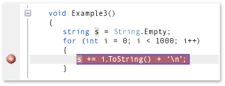 Conditional breakpoint