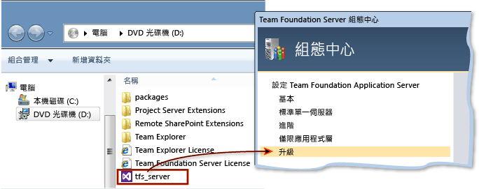 選取升級