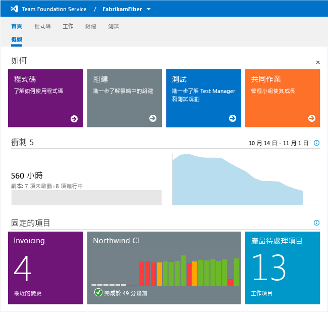 小組首頁上固定的項目