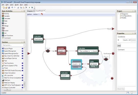 VPL makes it easy to create robtoic applications.