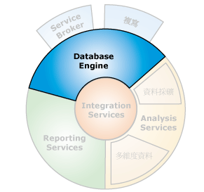 具有 Database Engine 的元件介面