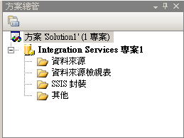 Integration Services 專案和資料夾