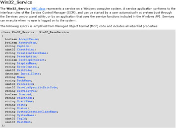 Win32_Sevice Properties