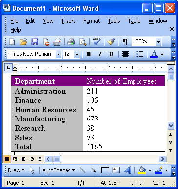 Microsoft Word