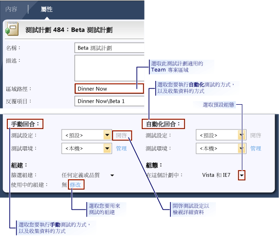 計劃的屬性