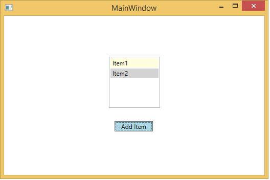 Main window of the app