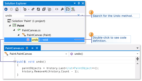 Code map - Find code