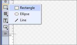 Rectangle in Assets panel of XAML Designer