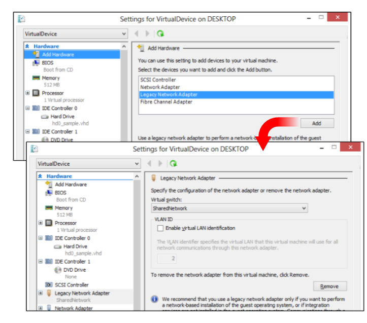 Change a virtual machine's settings in Hyper-V