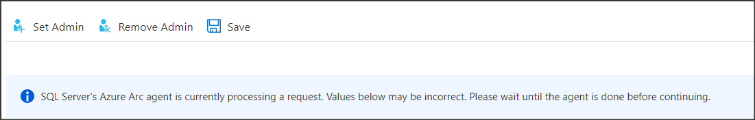 顯示 Arc-SQL 代理程式正在處理要求的螢幕快照