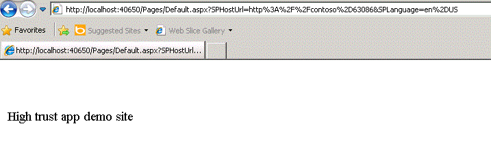 Sample app retrieving web title