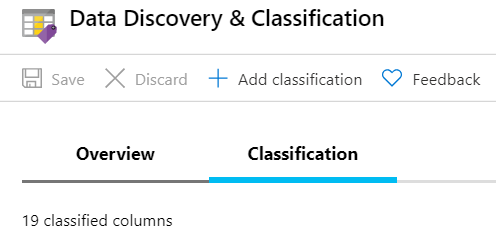 Screenshot of how to add a new classification.