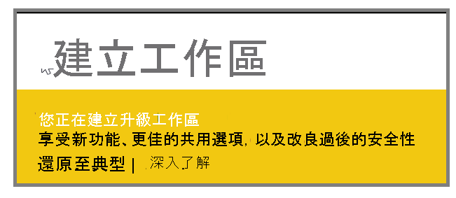 “我的工作區”功能表選項的屏幕截圖。