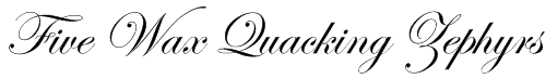 Edwardian Script ITC sample