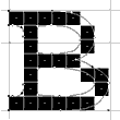 Screenshot showing capital B at 8 points. Top and bottom bowls are the same height.