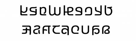 顯示 Ebrima 字型的範例。