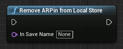 「從本機存放區移除 ARPin」函式的藍圖