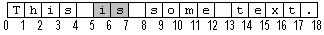 文字字串字元位置 文字字串字元位置 第